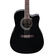 V70CE Dreadnought Acoustic-Electric Guitar Black