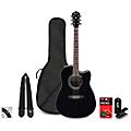 Ibanez V70CE Dreadnought Acoustic-Electric Guitar Pack Black