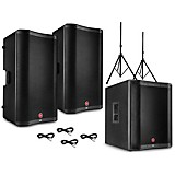 Harbinger VARI 2300 Series Powered Speakers Package With V2318S Subwoofer, Stands and Cables 15