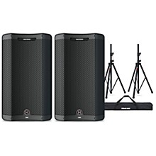 Harbinger VARI V3412 12" Powered Speakers Package With Stands