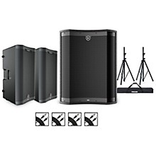 Harbinger VARI V3412 12" Powered Speakers Package With VS18 18" Subwoofer, Stands & Cables, 12" Mains