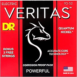 DR Strings VERITAS - Accurate Core Technology Big and Heavy Electric Guitar Strings (10-52)