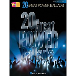 Hal Leonard VH1's 20 Great Power Ballads arranged for piano, vocal, and guitar (P/V/G)