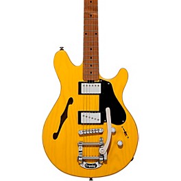 Sterling by Music Man Valentine Chambered Bigsby SH Electric Guitar Butterscotch