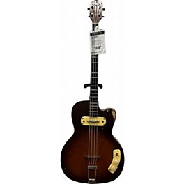 Vintage 1950s Kay Thumper Hollowbody Sunburst Electric Bass Guitar