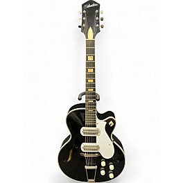 Vintage 1950s Silvertone Espanada H64 Black Hollow Body Electric Guitar