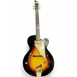 Vintage 1958 Supro Westwood Sunburst Hollow Body Electric Guitar