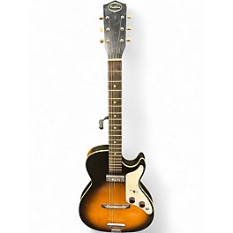 Vintage 1960 Airline STRATOTONE 2 Color Sunburst Solid Body Electric Guitar