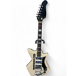 Vintage 1960s Airline Professional ResO-Glass 3P White Solid Body Electric Guitar