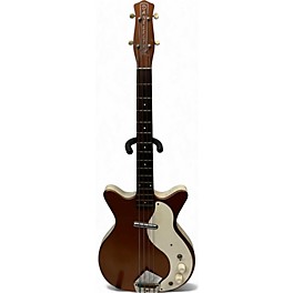 Vintage 1960s Danelectro 3412 Short Horn Bass Copper Electric Bass Guitar