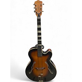 Vintage 1960s Framus 60s archtop sunburst Hollow Body Electric Guitar
