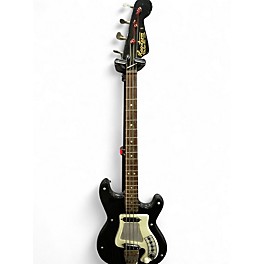 Vintage 1960s Hagstrom futurama h-1 Black and White Electric Bass Guitar