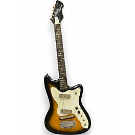 Vintage 1960s Harmony BOBCAT Tobacco Sunburst Solid Body Electric Guitar