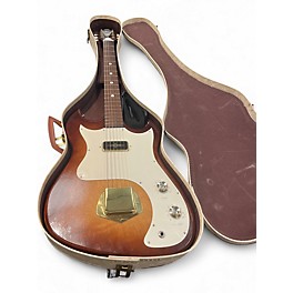 Vintage 1960s Harmony Custom Kraft iced tea burst Solid Body Electric Guitar