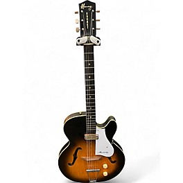 Vintage 1960s Harmony H-53 ROCKET Sunburst Hollow Body Electric Guitar