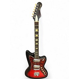 Vintage 1960s Harmony Silhouette 2 Tone Sunburst Solid Body Electric Guitar