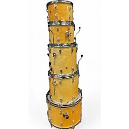 Vintage 1960s Ludwig 5 piece 1966 & 67' Hollywood Gold Drum Kit