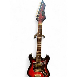 Vintage 1960s Norma EG-405 2 Color Sunburst Solid Body Electric Guitar