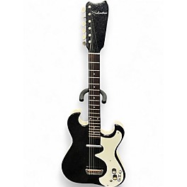 Vintage 1960s Silvertone 1448 Black Solid Body Electric Guitar