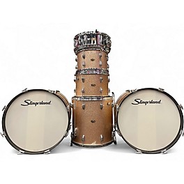 Vintage 1960s Slingerland 6 Piece Duet champagne sparkle Drum Kit