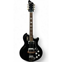 Vintage 1960s Supro Coronado II Black Solid Body Electric Guitar