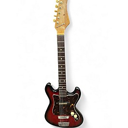 Vintage 1960s Teisco s1-t 2 Color Sunburst Solid Body Electric Guitar