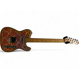 Vintage 1968 Fender Paisley Telecaster Pink Solid Body Electric Guitar