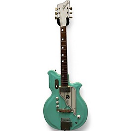 Vintage 1968 National Newport 84 Seafoam Green Solid Body Electric Guitar