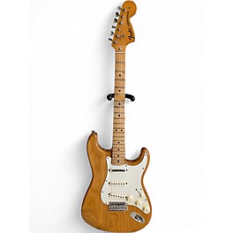 Vintage 1970s Fender Stratocaster Natural Solid Body Electric Guitar