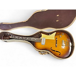 Vintage 1970s Kay K580 2 Color Sunburst Hollow Body Electric Guitar