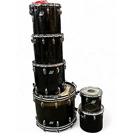 Vintage 1970s Ludwig 6 Piece Vistalite Smoke Drum Kit