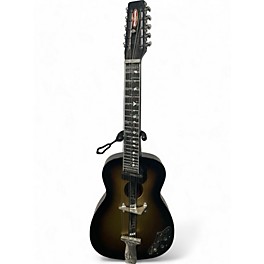 Vintage 1970s MEL-O-BAR WOOD ACOUSTIC Copper Burst Lap Steel