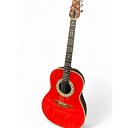 Vintage 1970s Ovation 1112-2 Cherry Acoustic Guitar