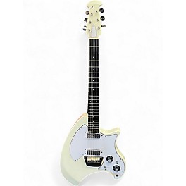Vintage 1970s Ovation Breadwinner White Solid Body Electric Guitar