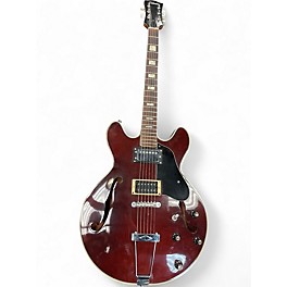 Vintage 1970s Sekova ES TYPE Wine Red Hollow Body Electric Guitar