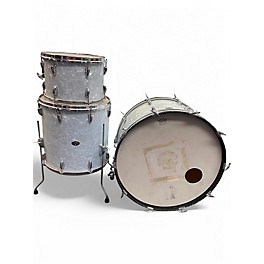 Vintage 1970s Slingerland 3 Piece 3 Piece Marine Pearl Drum Kit