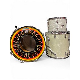 Vintage 1970s Slingerland 3 Piece MODERN SOLO WHITE PEARL Drum Kit