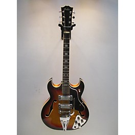 Vintage Vintage 1970s Telestar Hollowbody 2PU Sunburst Hollow Body Electric Guitar