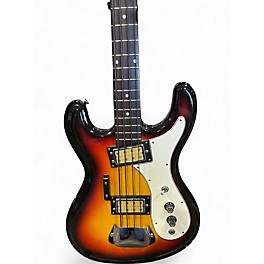 Vintage 1970s Univox Hi-Flier 2 Color Sunburst Electric Bass Guitar