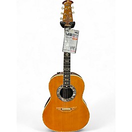 Vintage 1977 Ovation 1619-4 Natural Acoustic Electric Guitar