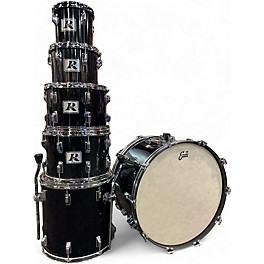 Vintage 1979 Rogers 6 Piece XP-8 Piano Black Drum Kit