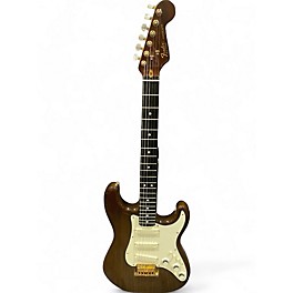 Vintage 1980s Fender 1980s  Stratocaster BROWN Solid Body Electric Guitar