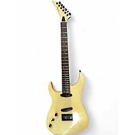 Vintage 1980s Fernandes ARTIST SERIES LEFTY Yellow Solid Body Electric Guitar
