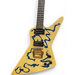 Vintage 1984 Gibson Explorer Artist Collection Blue Splash Solid Body Electric Guitar