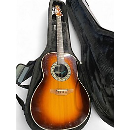 Vintage 1987 Ovation 1612 2 Tone Sunburst Acoustic Electric Guitar