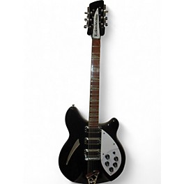 Vintage 1988 Rickenbacker 370/12 Roger McGuinn Limited Edition Jetglo Hollow Body Electric Guitar