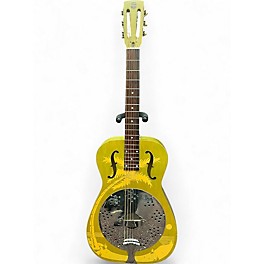 Vintage 1990s Dobro HULA BLUES ROUND NECK AGED NATURAL Resonator Guitar