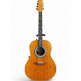 Vintage 1990s Ovation CUSTOM BALLADEER 1712 Natural Acoustic Electric Guitar