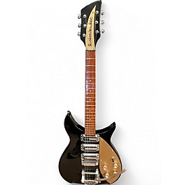 Vintage 1998 Rickenbacker 325v59 Black and Gold Solid Body Electric Guitar