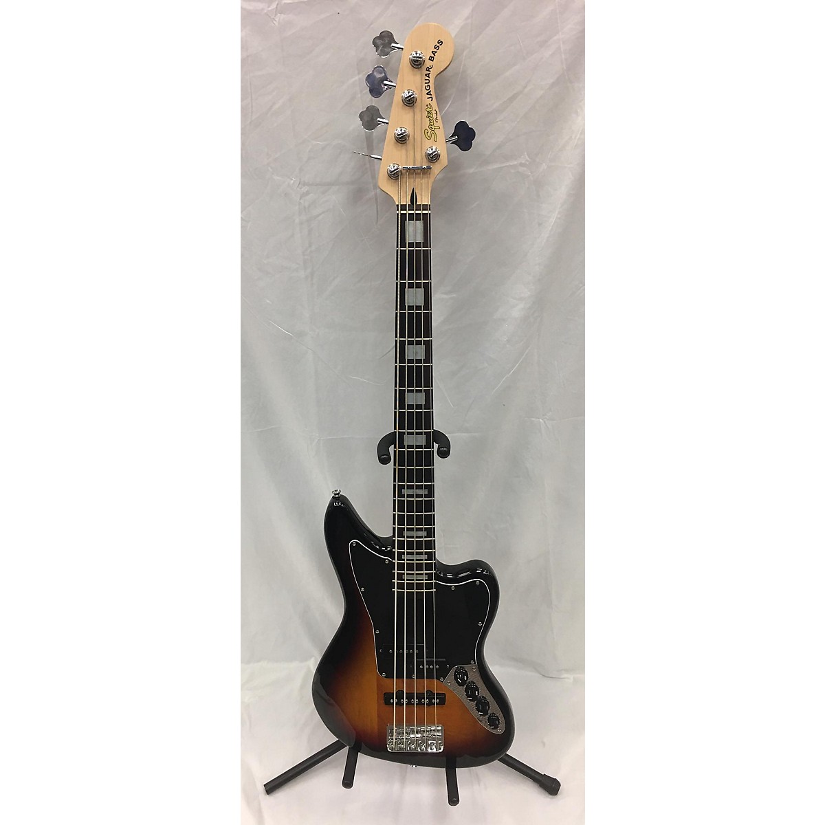 Used Squier Vintage Modified Jaguar Bass V 5 String Electric Bass